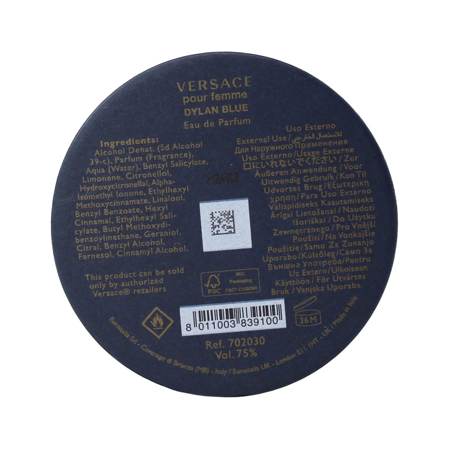 Versace Pour Femme Dylan Blue by Versace Eau De Parfum Spray 1.7 oz For Women