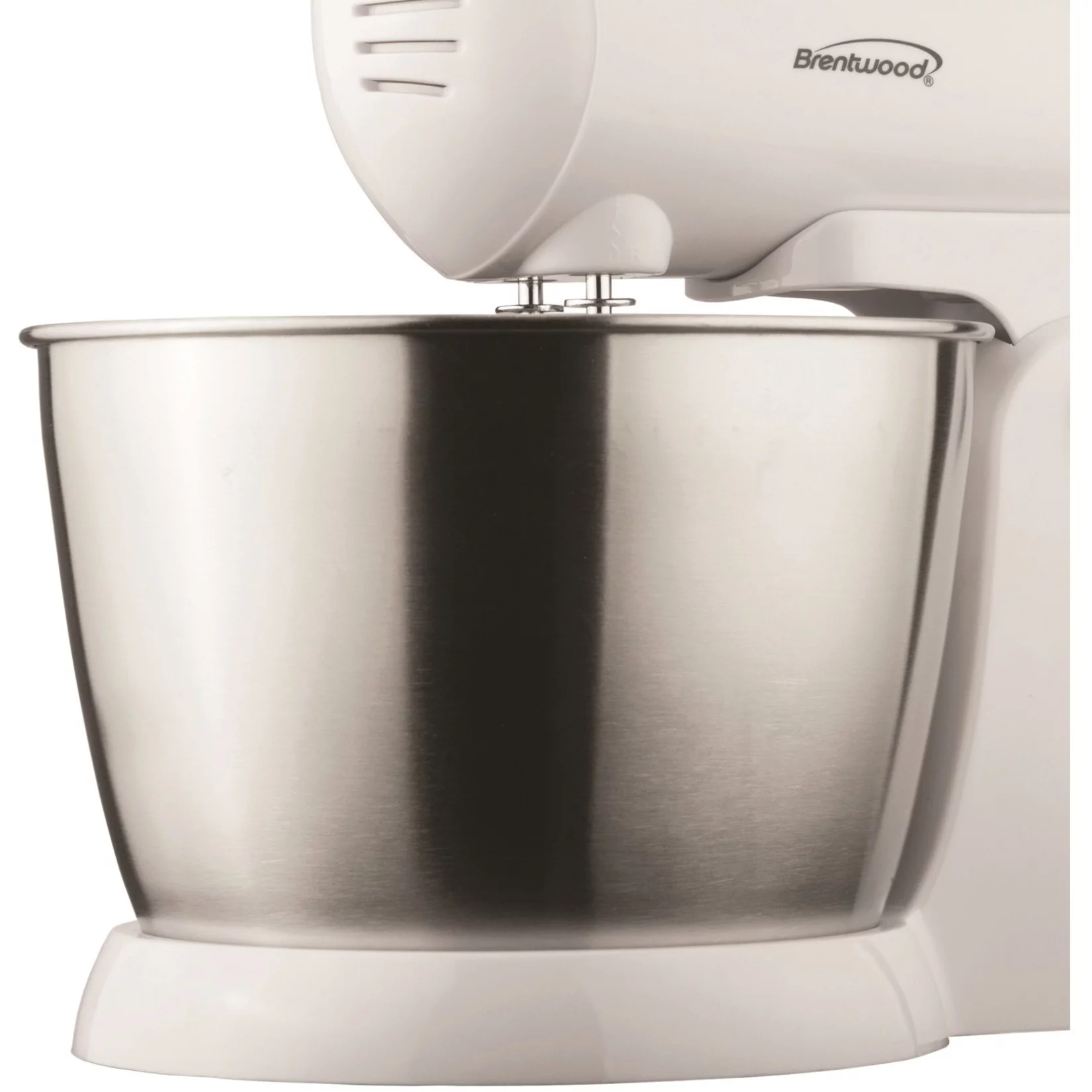 Brentwood 5 Speed Stand Mixer with Stainless Steel Bowl in White (SM-1152)