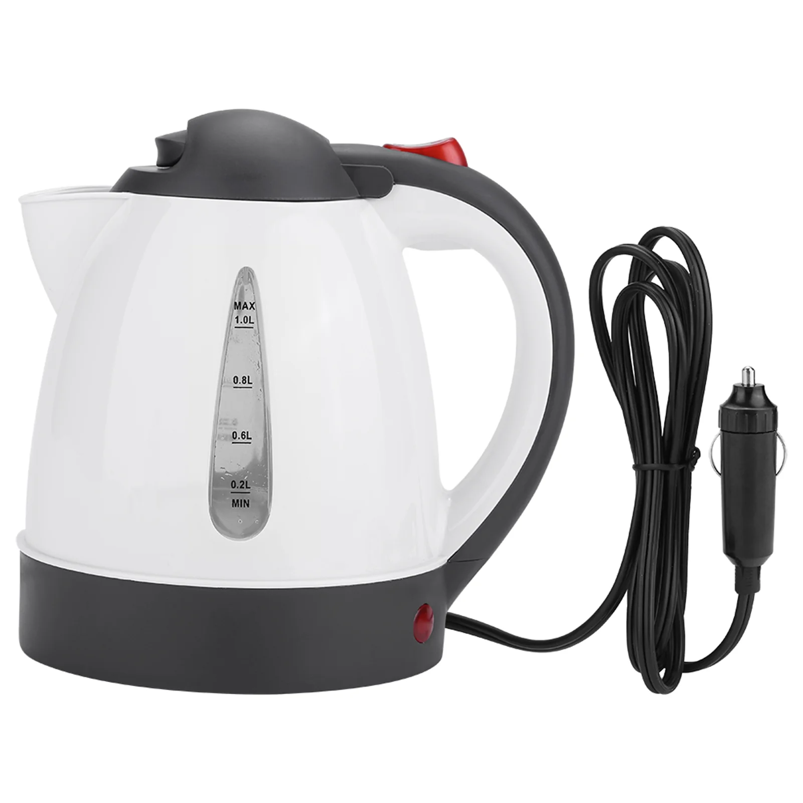 Car Electric Kettle, Portable 1000ml 24V Travel Car Truck Kettle Water Heater Bottle for Tea Coffee Making