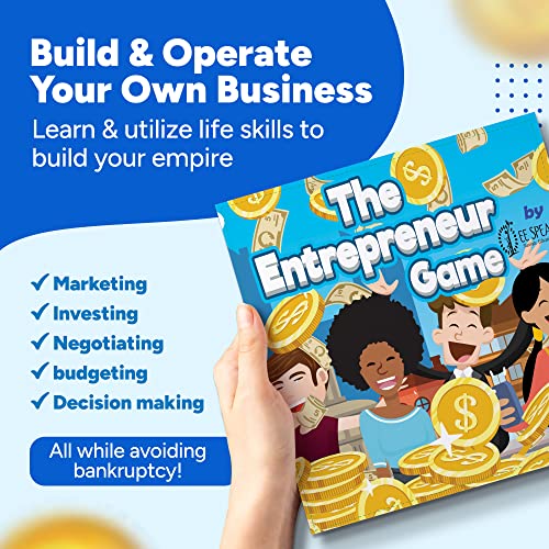 The Entrepreneur Game - Award-Winning STEM Accredited Board Game for Kids & Adults | Teaches Money Management, Business Strategy & Financial Literacy | Best in STEM, Mom's Choice Award Winner 2024