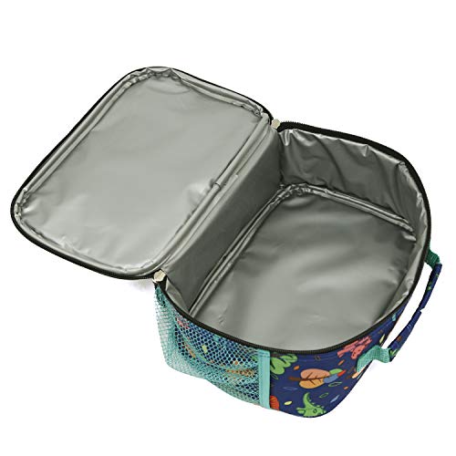 Travelers Club 5 Piece Kids' Luggage Set, Black Polkadot