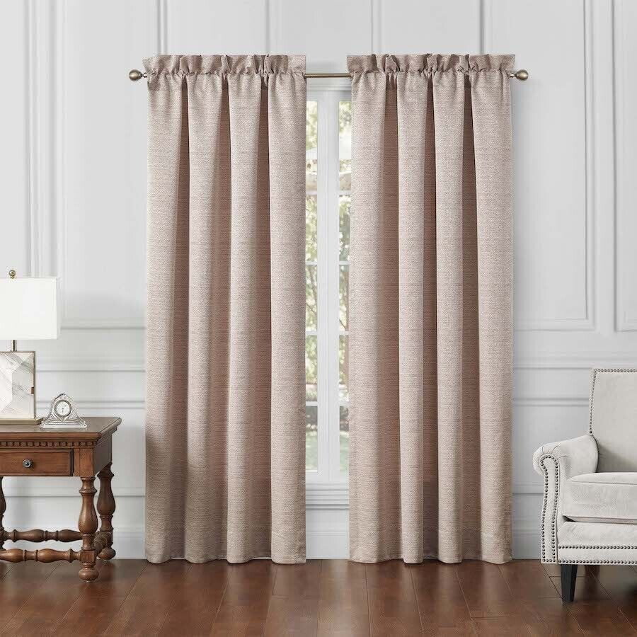 Waterford Fine Linens Danehill 2 Window Panels Red