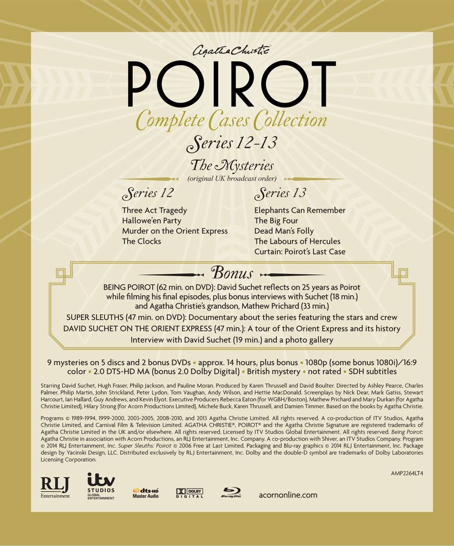 Agatha Christie&s Poirot, Complete Cases Collection DVD