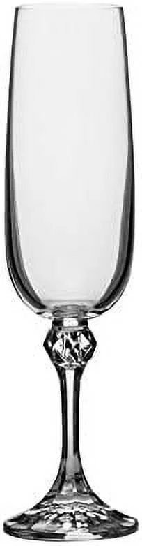 Crystalex B40428-180, 6-Ounce Julia Champagne Flute, Set of 6
