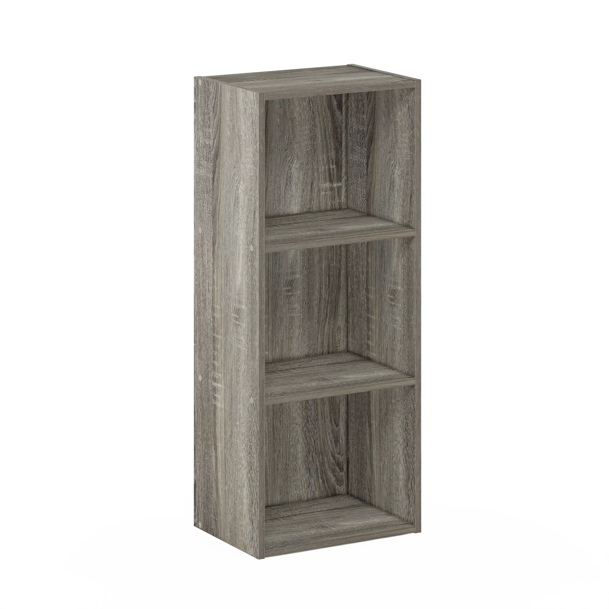 Furinno Luder 3-Tier Open Shelf Bookcase, French Oak