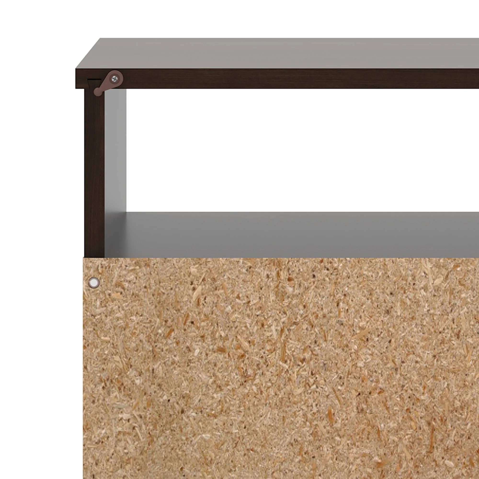 Mainstays Ardent Open Shelf Nightstand, Dark Walnut