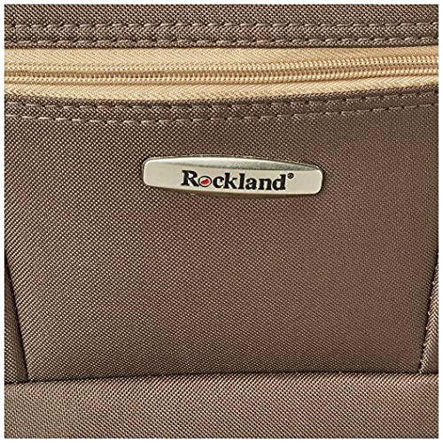 Rockland Fashion Softside Upright Luggage Set, Expandable, Kensington, Black and White, 2-Piece(14/19)