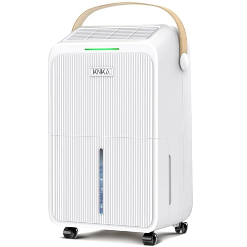 1600 sq.ft Dehumidifier for Basement, 21 Pint Dehumidifiers for Home with Drain Hose, Continuous Drainage, Washable Filter, Intelligent Humidistat for Bedroom, Bathroom, Large Room