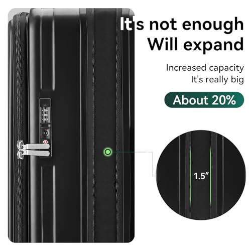 ROAMING Grace Expandable Carry On Luggage Airline Approved, 20 Inch Hardside Carry On Suitcase with Wheels, Travel Harshell Spinner Small Luggage with Tsa Lock, Jade cyan, 20-Inch Carry-On