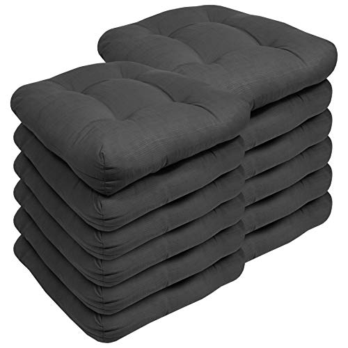 Sweet Home Collection Patio Cushions Outdoor Chair Pads Premium Comfortable Thick Fiber Fill Tufted 19