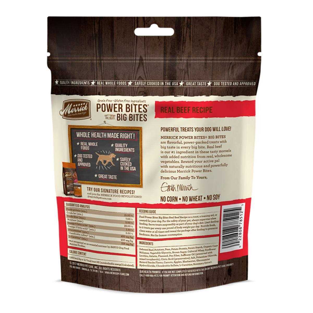 Merrick Dog Treats Power Bites - Pet Supplies online store
