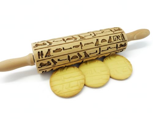 HEARTS EMBOSSING ROLLING PIN WOODEN ROLLING PIN for EMBOSSED COOKIES with LOVE HEARTS