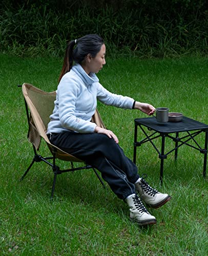 iClimb Ultralight Compact Camping Folding Beach Chair with Anti-Sinking Large Feet