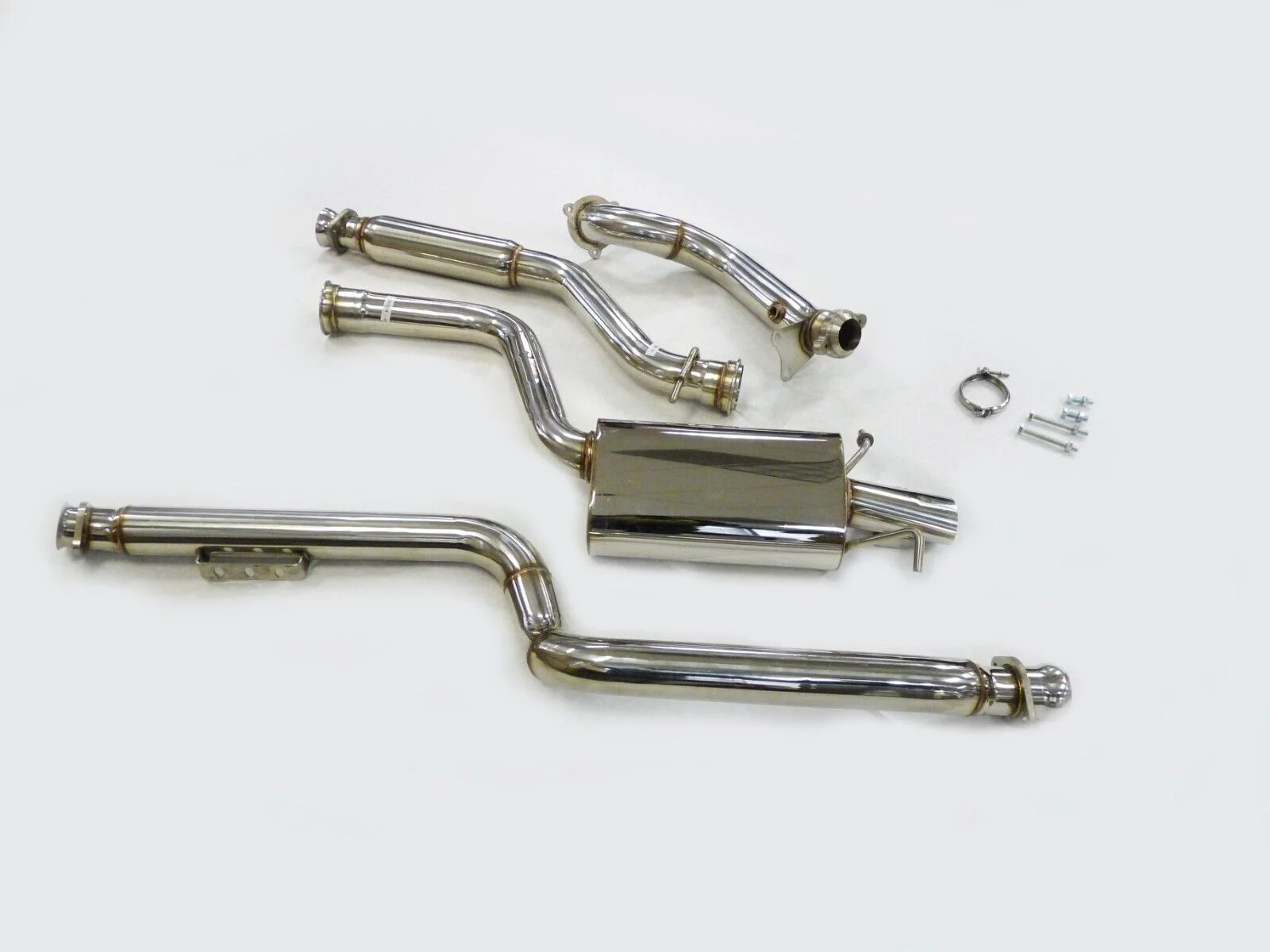 S/S Catback Exhaust Fitment For 12 to 15 Mercedes Benz C250 W204 Chassis, 08 to 14 Sedan By OBX