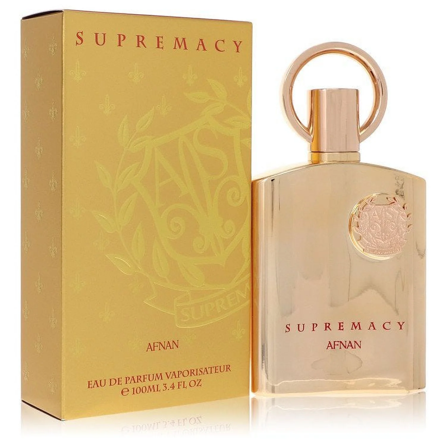 2 Pack  of Supremacy Gold by Afnan Eau De Parfum Spray Unisex 3.4 oz For Men