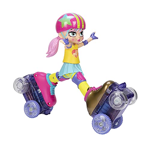 JAKKS Pacific Rock N Rollerskate Doll Rainbow Riley Light Up Remote Control Rollerskating Doll - Plays Music and Skates!, 10