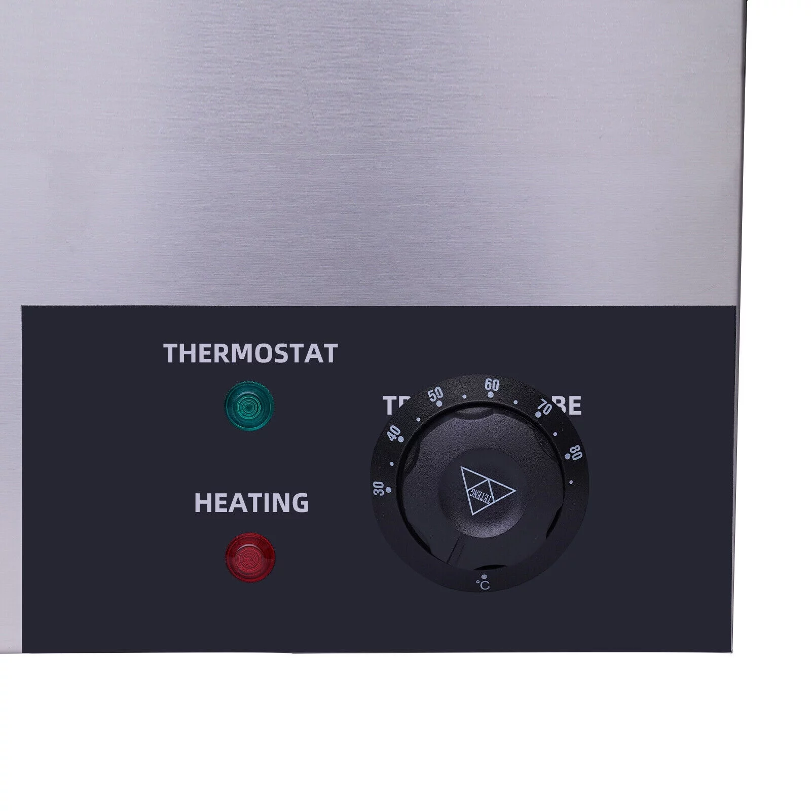 OUKANING 3-Pan Commercial Electric Food Warmer Buffet Food Warmer Stainless Steel with Lids 600W