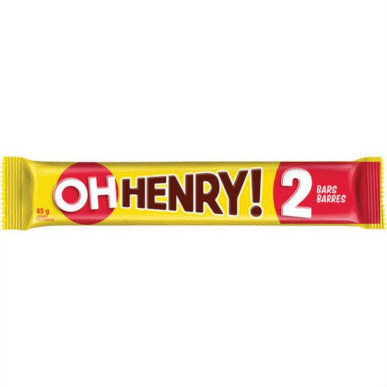 Hersheys Oh Henry! King Size Chocolate Bar 85g/2.9oz, 24-Pack {Imported from Canada}