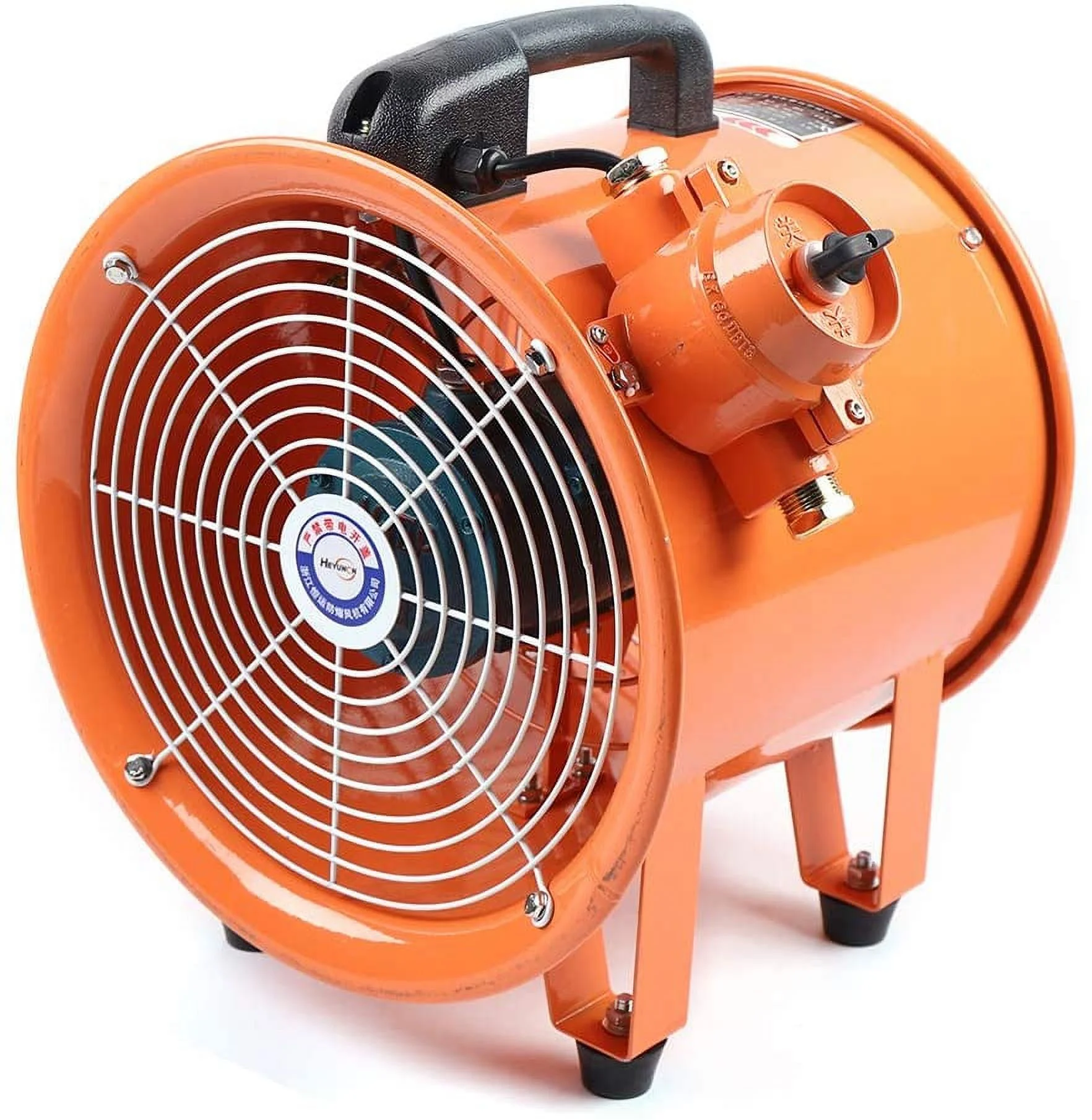 TFCFL 10'' Pure Copper Motor Axial Duct Fan 250W Kitchen Laboratories Exhaust Blower