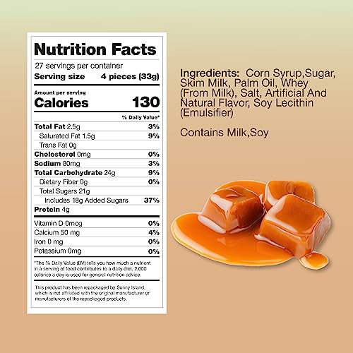 Kraft Caramel Squares Candy, Individually Wrapped, 2-Pound Bag