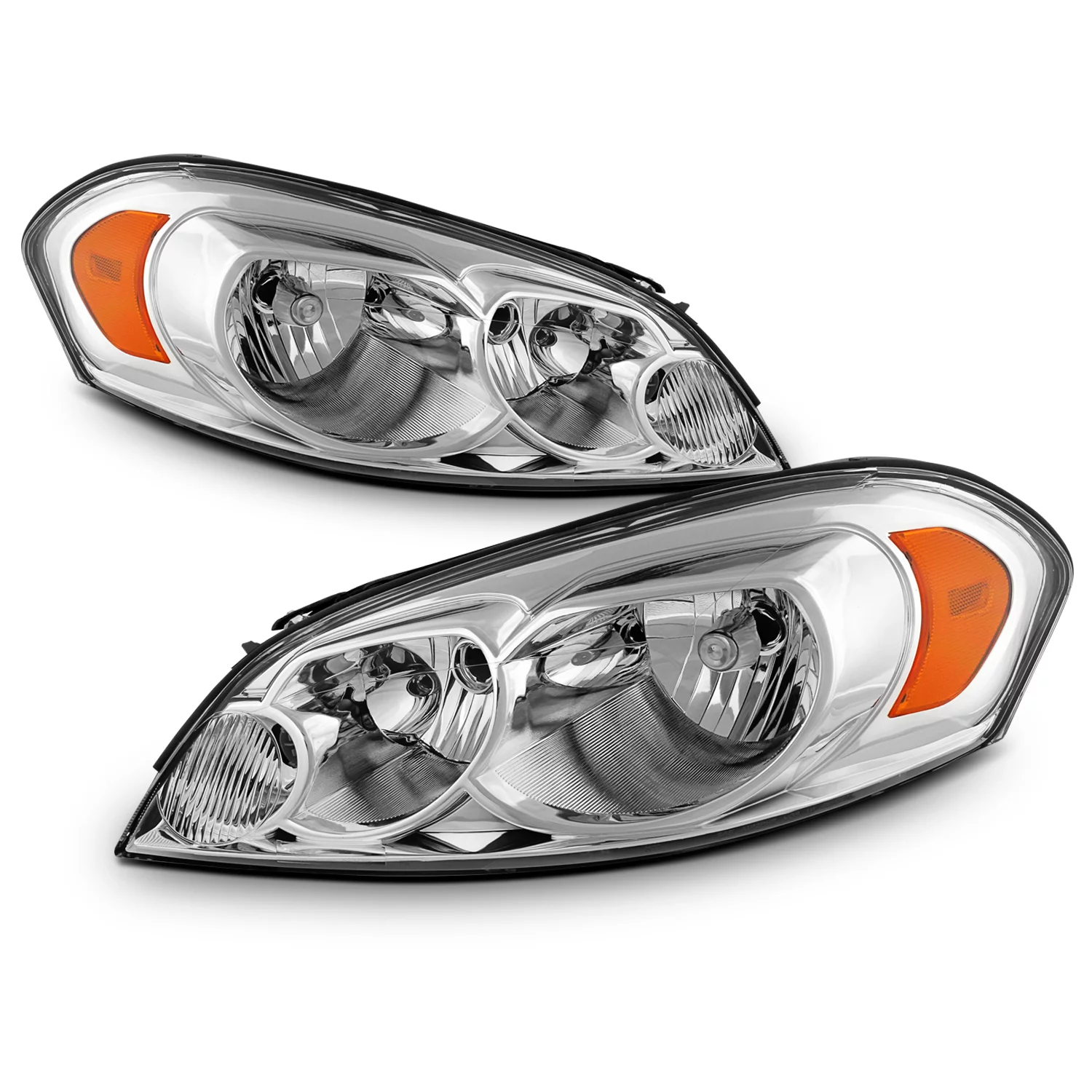AKKON - [OE Style] Headlights Fits 2006-2007 Chevy Monte Carlo 06-13 Impala 14-16 Impala Limited Headlamp Driver+Passenger Pair