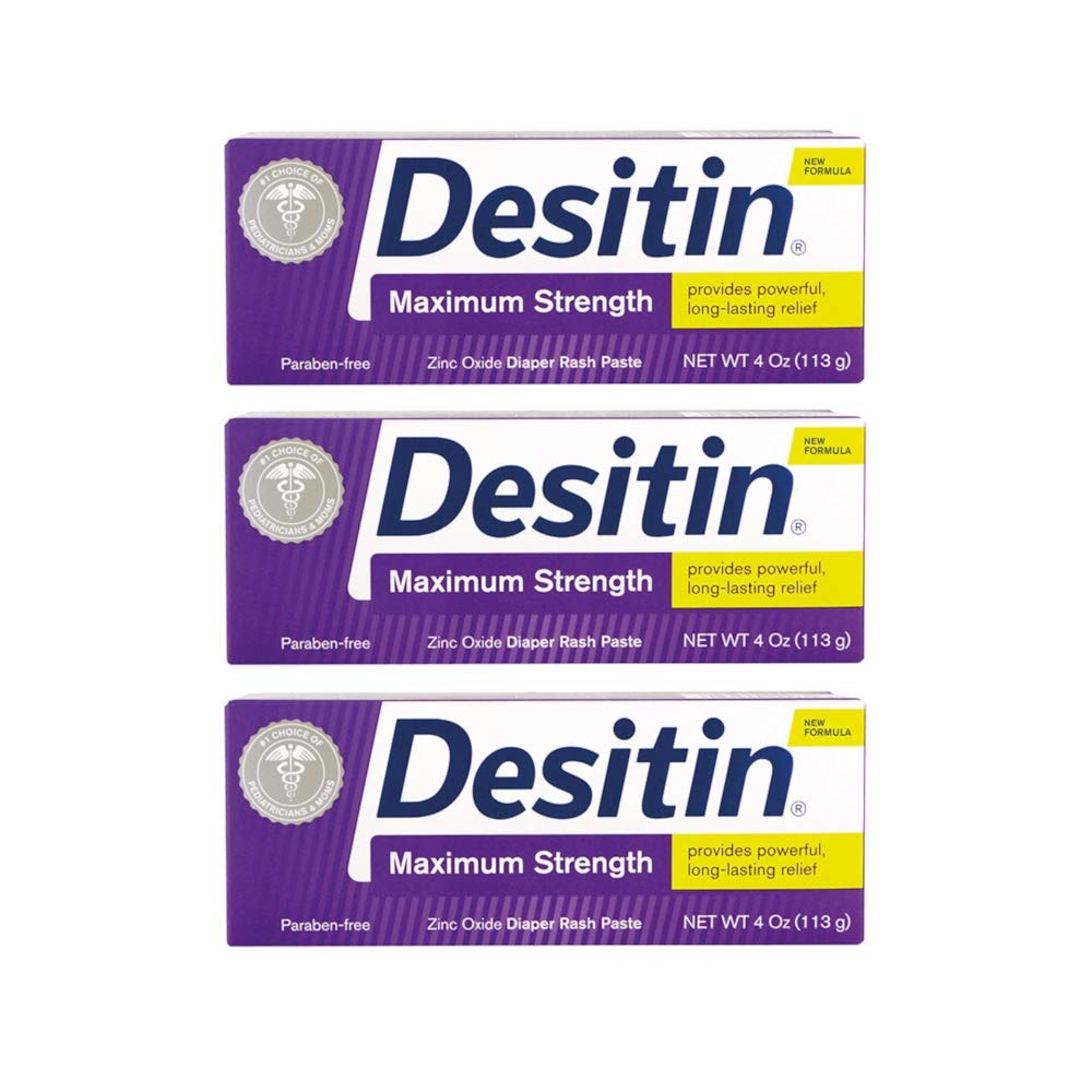 Desitin Maximum Strength Diaper Rash Paste - 4 oz - 3 pk by Desitin