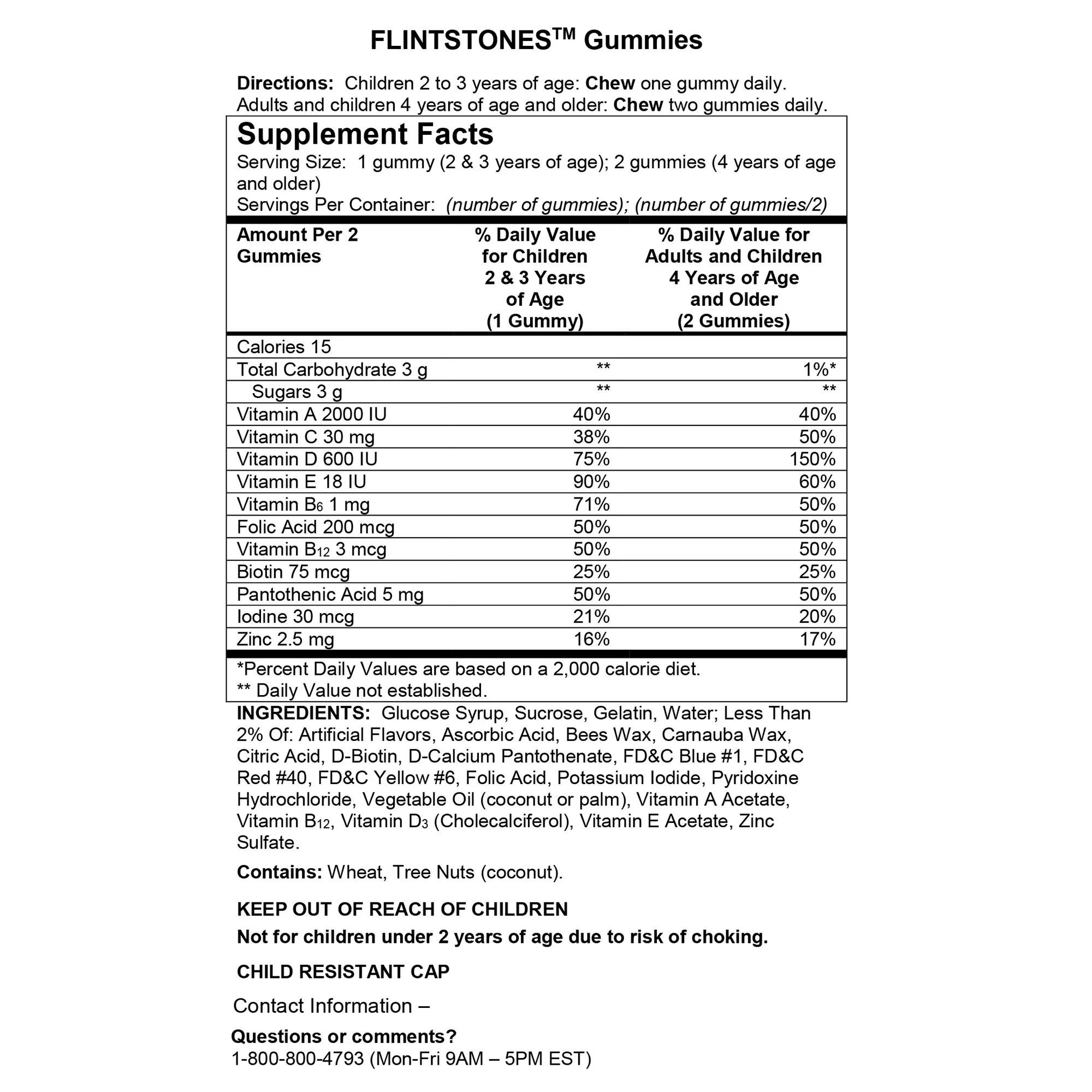 Flintstones Complete Multivitamin Gummies, 250 Ct