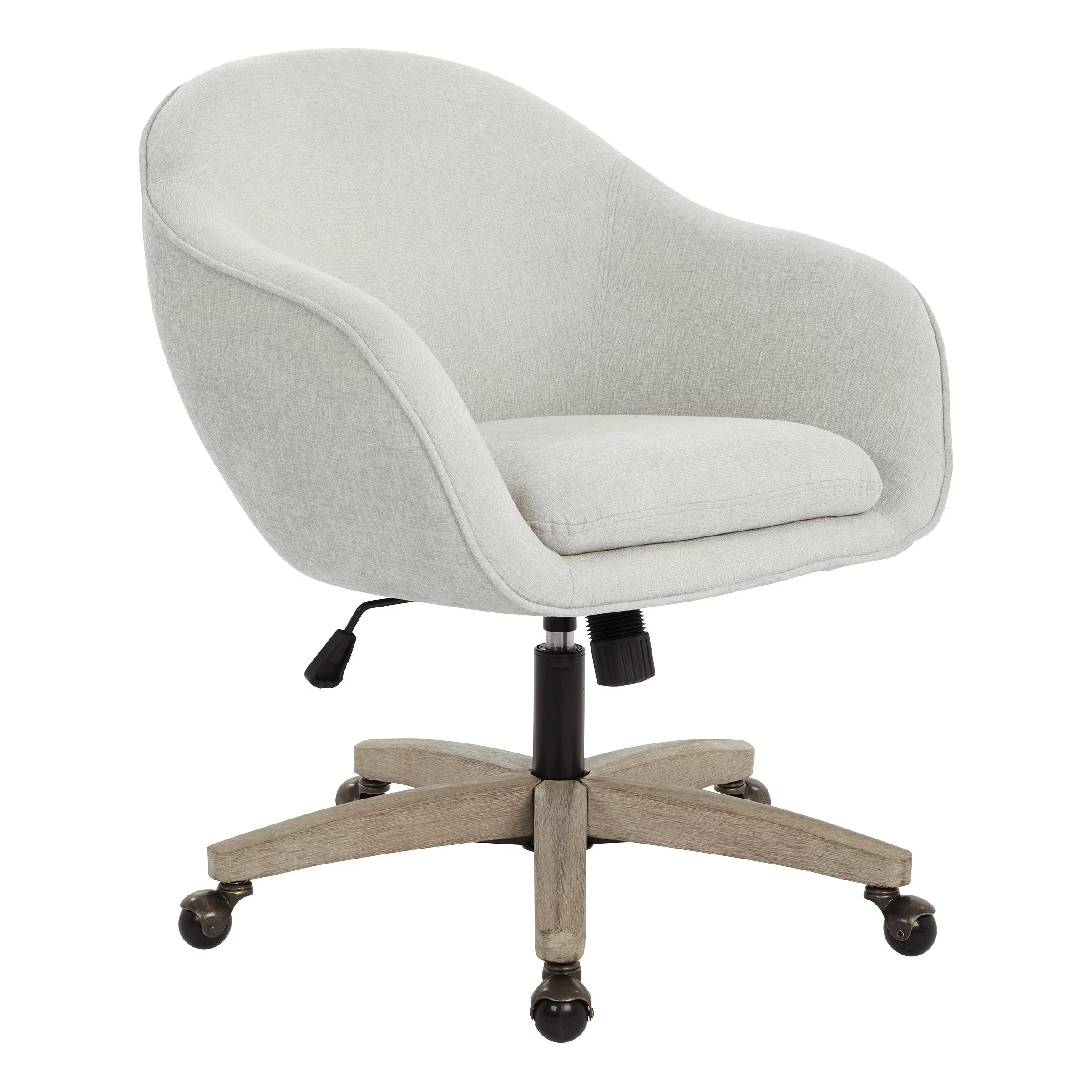 Carson Carrington  Hjarsta Plush Office Chair Dove Grey