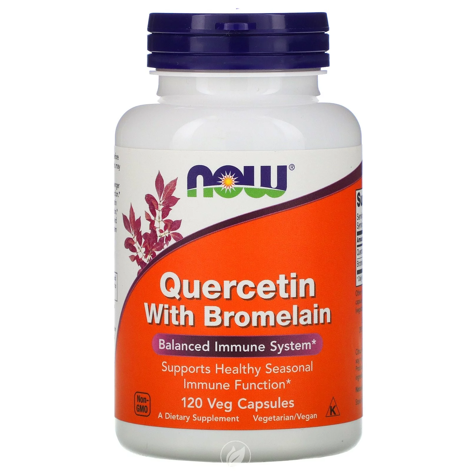 (2 Pack) Now Foods Quercetin w/Bromelain (120 veggie caps)