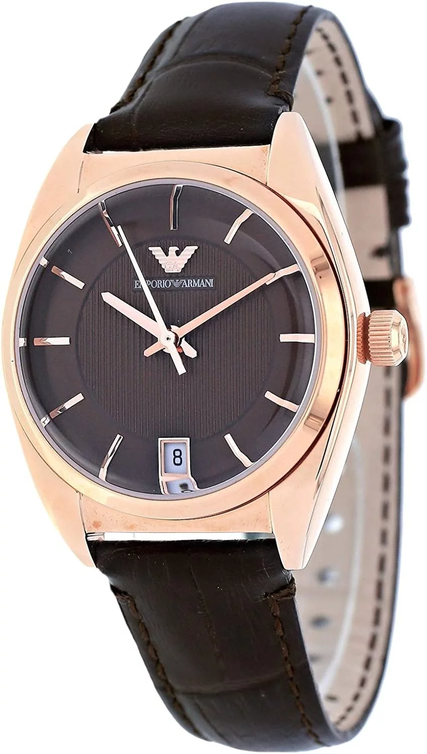 WATCH ARMANI STAINLESS STEEL BROWN BLACK UNISEX - MEN AND WOMEN AR0378