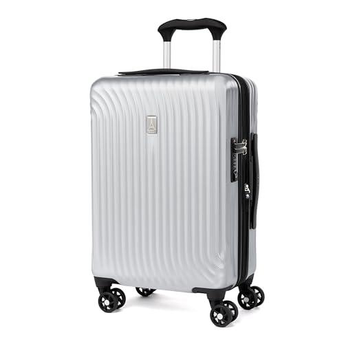 Travelpro Maxlite Air Hardside Expandable Carry on Luggage, 8 Spinner Wheels, Lightweight Hard Shell Polycarbonate Suitcase, Shadow Grey, Carry On 21-Inch