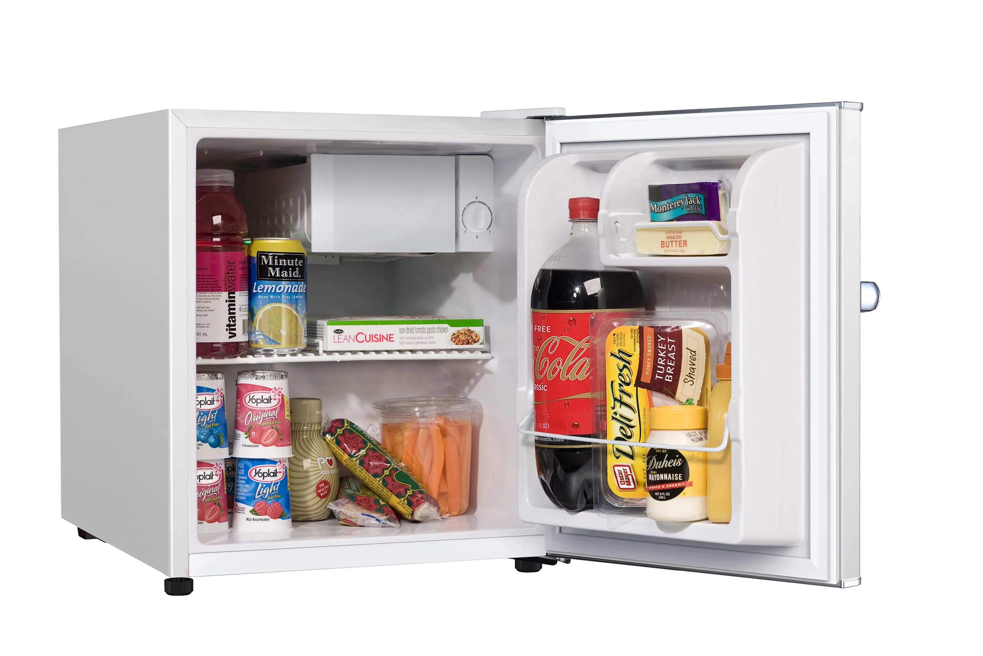 Galanz 1.7 Cu ft Mini Fridge Retro, White, New, Width 17.48