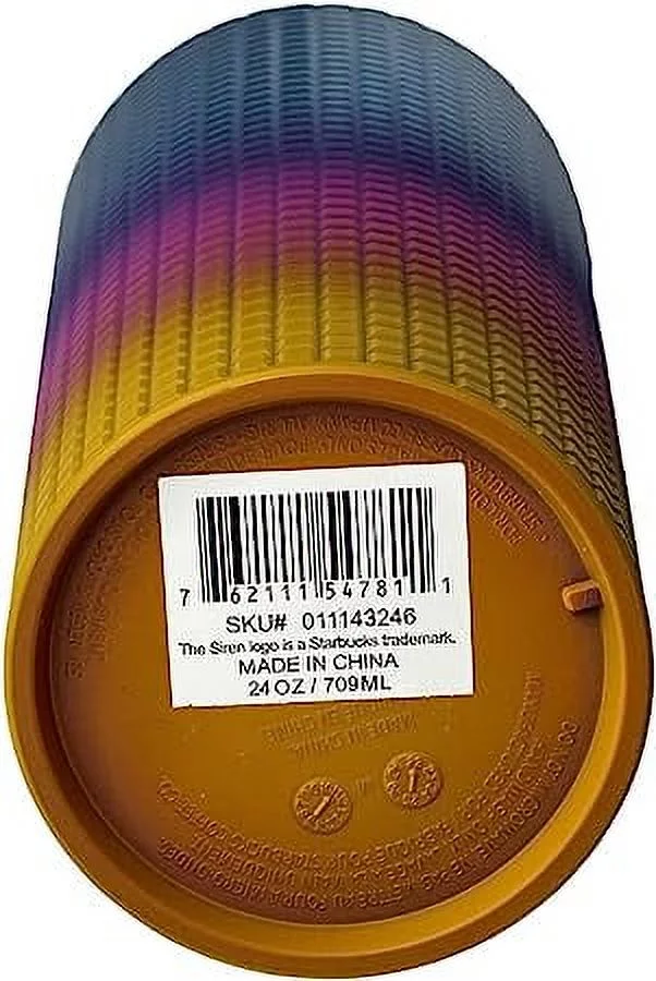 Starbucks Tumbler Tim Singleton Rainbow Grid Gradient Ombre - Venti 24oz - Summer 2023