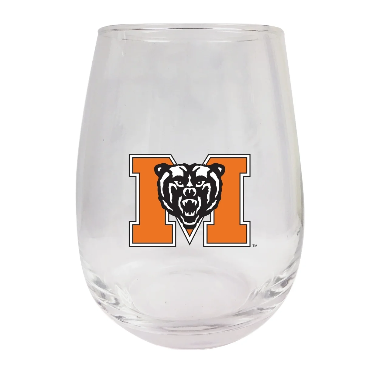 Mercer University 9 oz Stemless Wine Glass