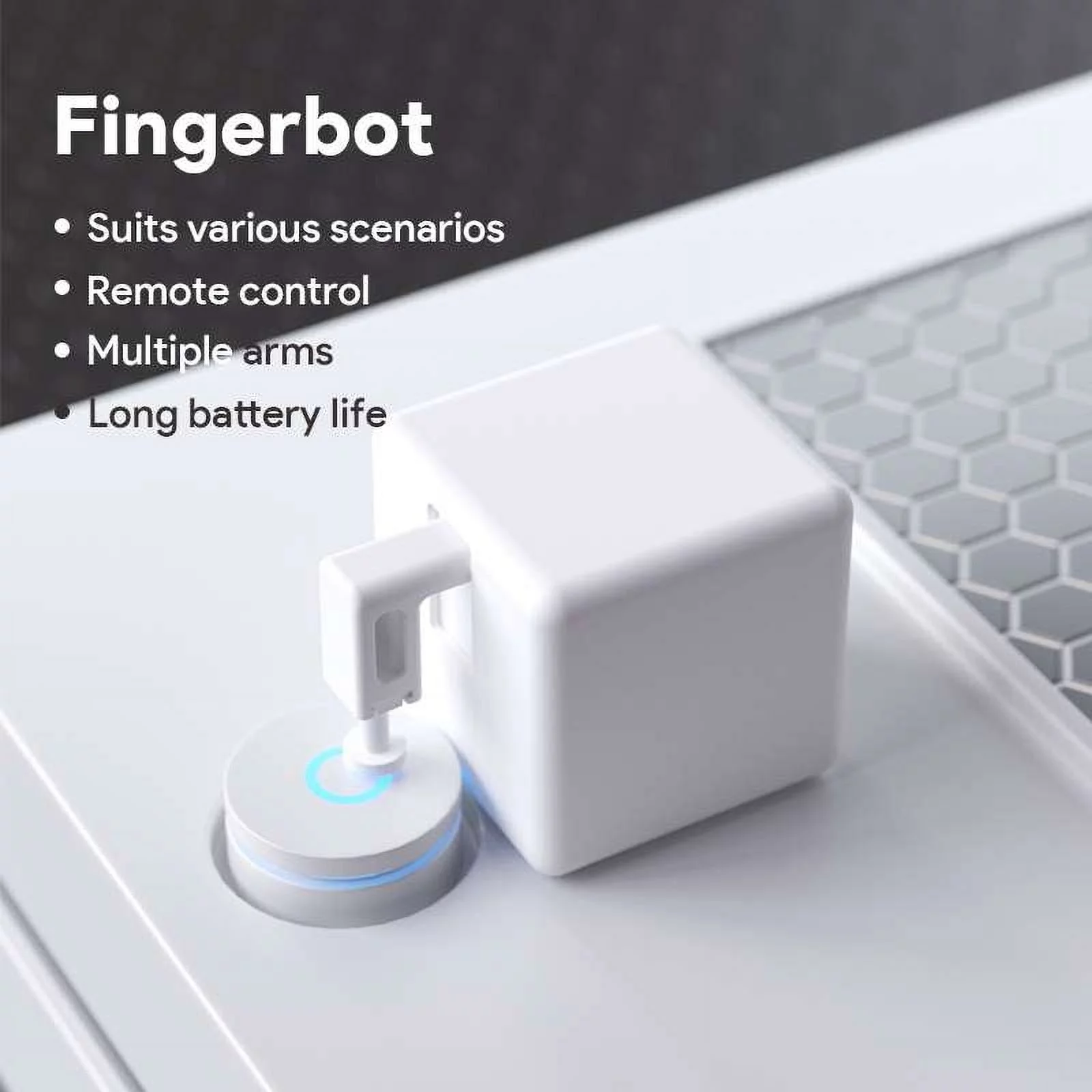 Smart Light Switch Finger Bot, 2 Pack, Control Any Button from your Phone