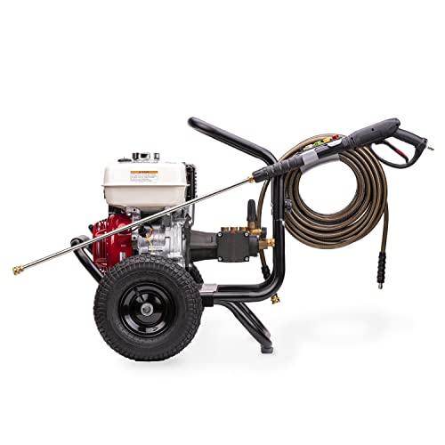 Simpson 61014 3500 PSI at 2.5 GPM Honda GX200 with AAA AX300 Axial Cam Pump Cold Water Professional Gas Pressure Washer PS61002-S