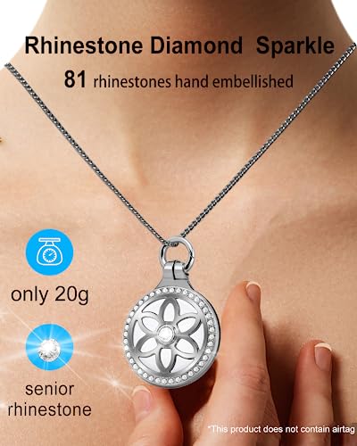 Airtag necklace for adults,Metal jewelry badge airtag necklace kids,Airtag watch necklace for kids boys women,25in Adjustable alloy necklace with airtag holder compatible apple air tag