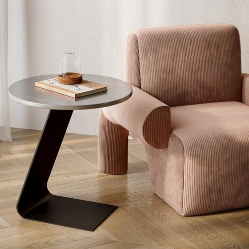 C Table End Table - Couch Tables for Space Saving - Stylish C Shaped Side Table for Couch - Perfect C Table for Couch - Coffee Table (Gray : C)