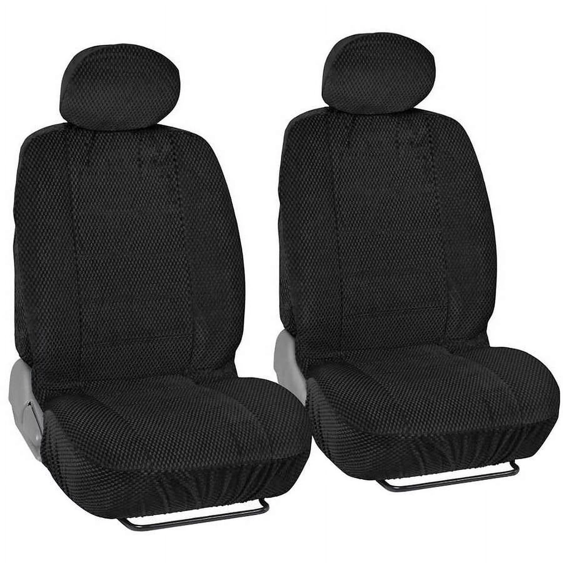 BDK Scottsdale Car Seat Covers, Premium Cloth Front Pair, 4pc, For Car/SUV
