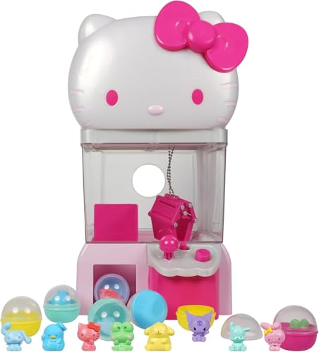 Jazwares Hello Kitty and Friends, 12” Claw Machine with 8 Collectible Mini Figures - Officially Licensed Sanrio Product from (Amazon Exclusive)