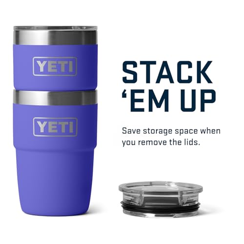 YETI Rambler 8 oz Stackable Cup, Stainless Steel, Vacuum Insulated Espresso Cup with MagSlider Lid