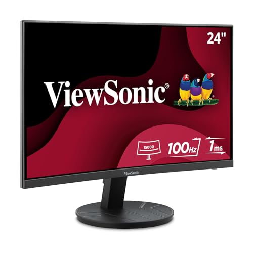 ViewSonic VA3209M 32 Inch IPS Full HD 1080p Monitor with Thin Bezels, 75Hz, Eye Care, HDMI, VGA Inputs for Home and Office
