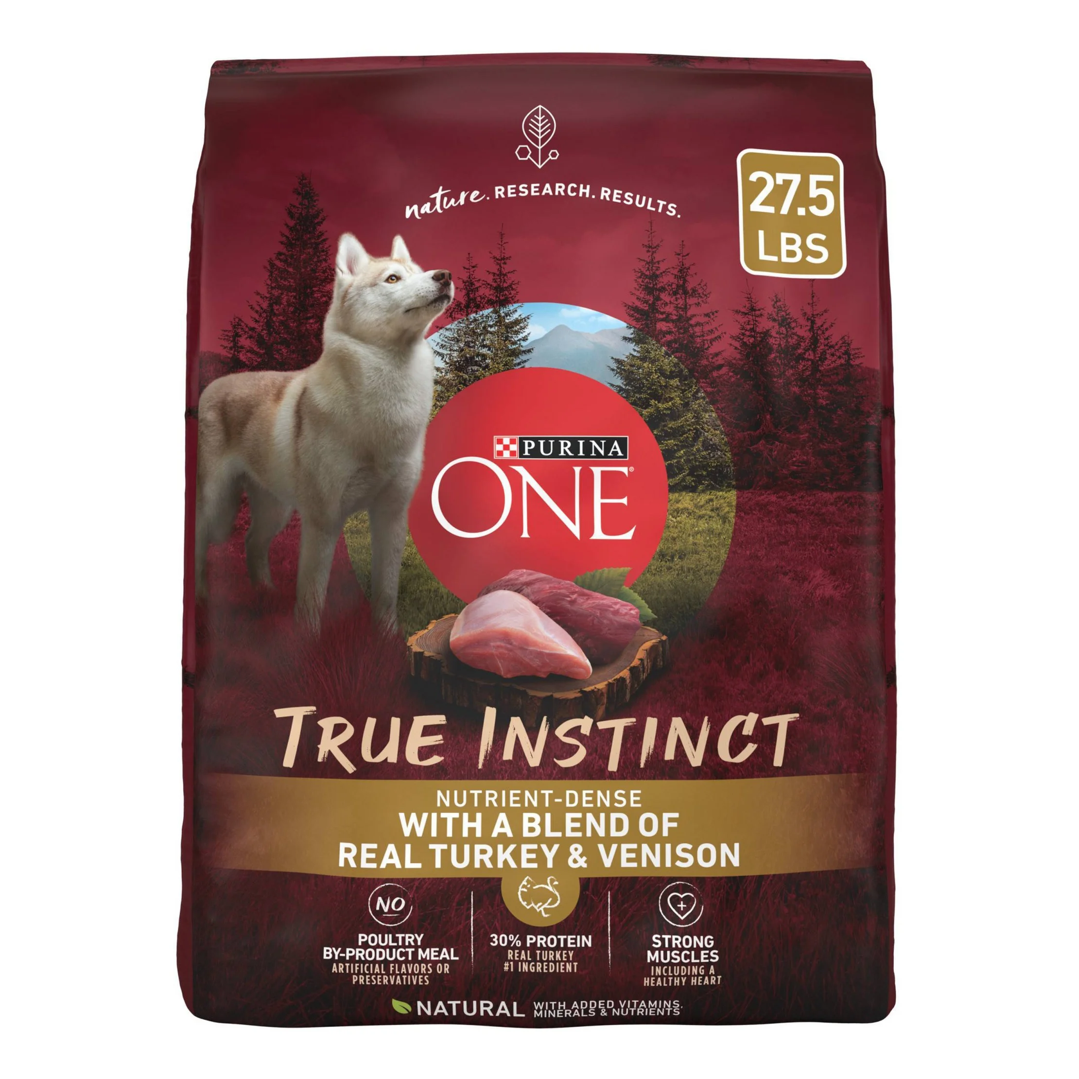 SmartBlend True Instinct Natural Dry Dog Food with Real Turkey & Venison - 27.5lbs