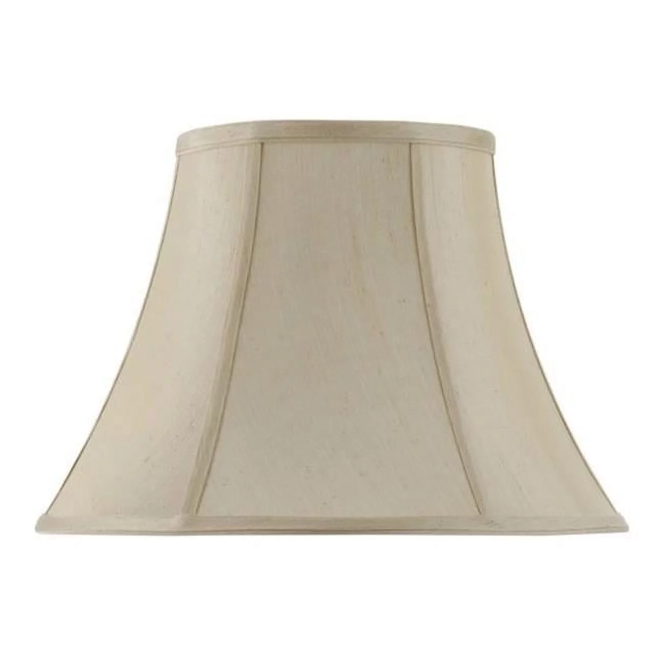 SH-8104-16-CM 16 in. Vertical Piped Basic Bell Shade, Champagne
