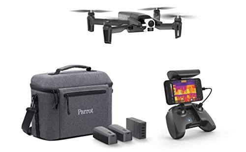 Parrot PF728000 ANAFI Drone, Foldable Quadcopter Drone with 4K HDR Camera, Compact, Silent & Autonomous, Realize your shots with a 180° vertical swivel camera, Dark Grey