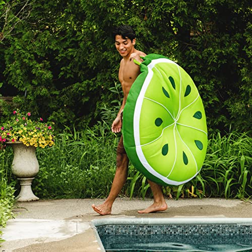 Big Joe Fruit Pool Floats, No Inflation Needed, Quick Draining Fabric, Round Loungers and Pool Noodles
