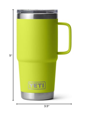 YETI Rambler 20 oz Travel Mug, Stainless Steel, Vacuum Insulated with Stronghold Lid