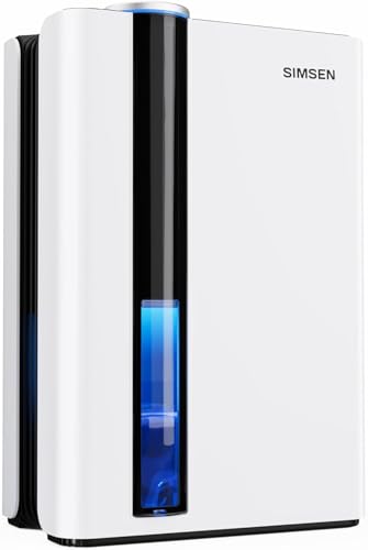 95oz Dehumidifiers for Home, 800 sq ft Dehumidifier Reusable Filter, Small Dehumidifier with Drain Hose, Dehumidifiers for Bedroom Bathroom Basements Closet RV