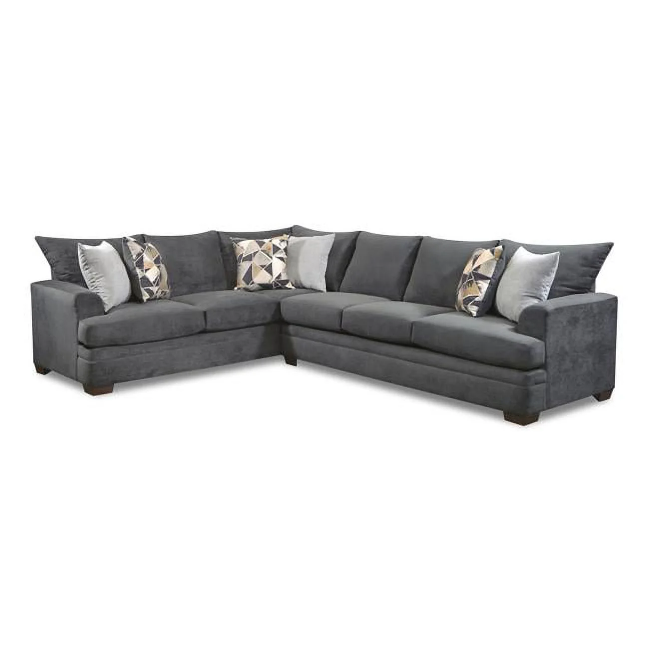 Neo Living NL717-CHAR River Oversized Corner Sectional, Charcoal