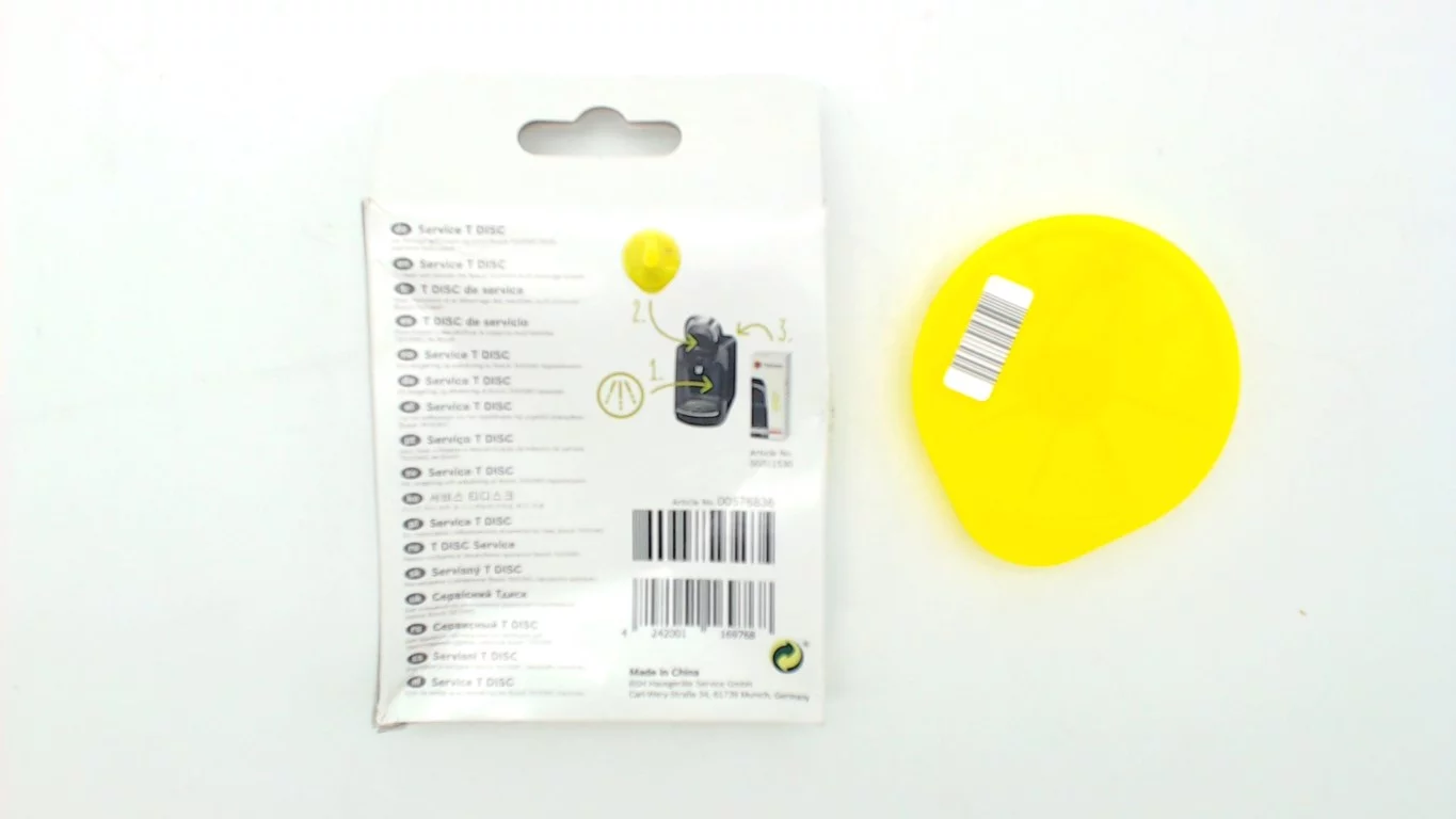17001490 Bosch Tassimo Yellow T-Disc OEM 17001490